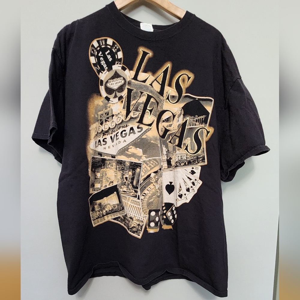 Vintage Las Vegas Delta Graphic T-Shirt Size 2XL